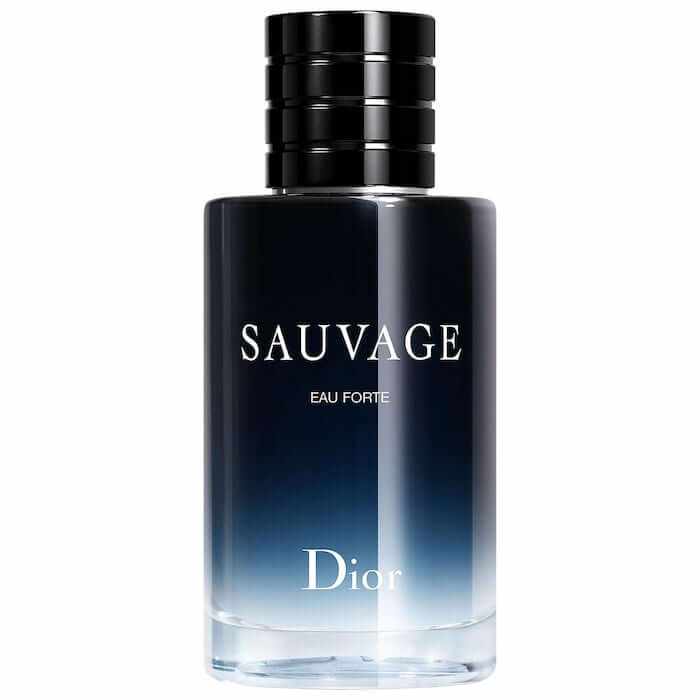DIOR SAUVAGE EAU FORTE Eau de Parfum bottle with citrus and spice fragrance elements