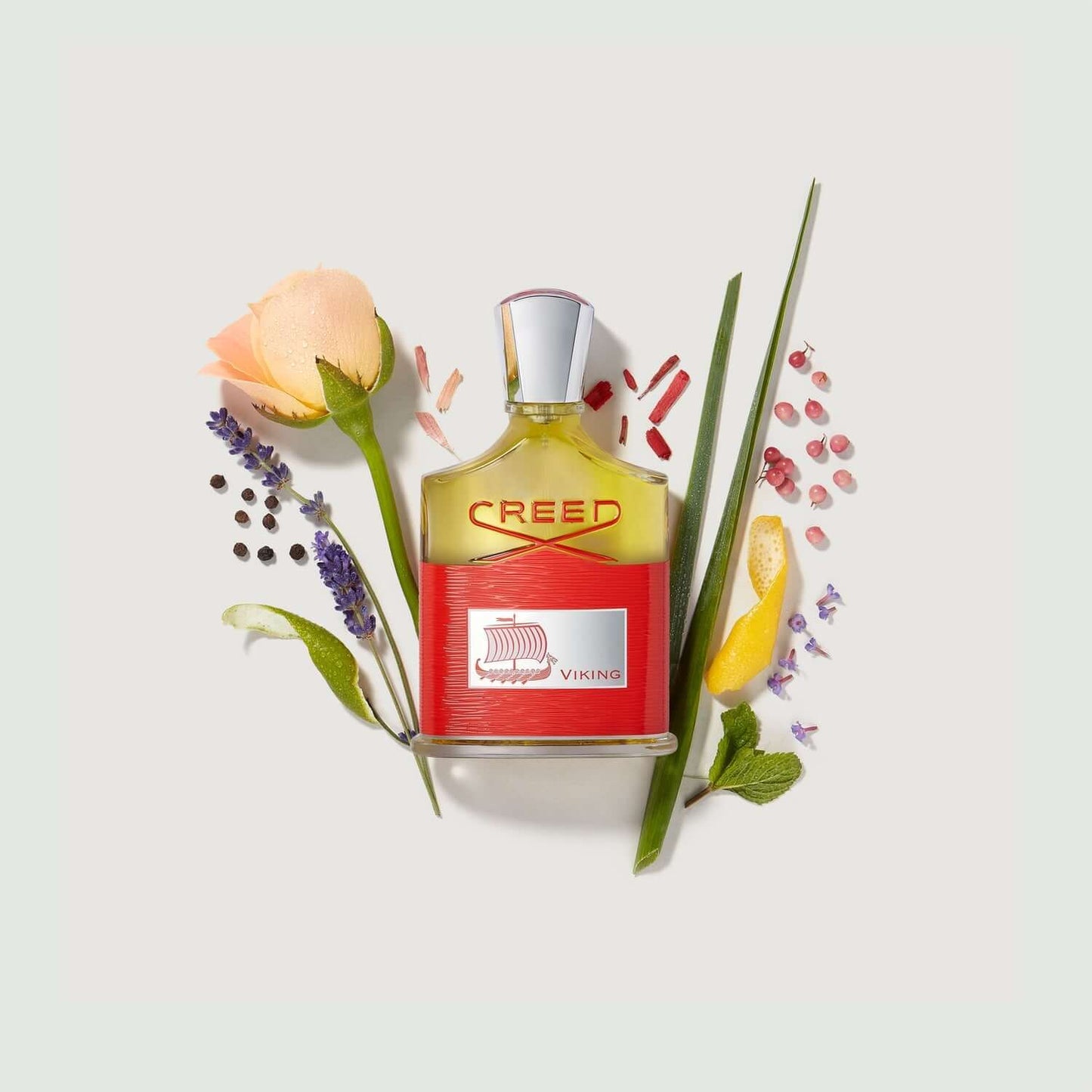 CREED VIKING Eau de Parfum bottle with citrus, woods, and amber luxury fragrance notes