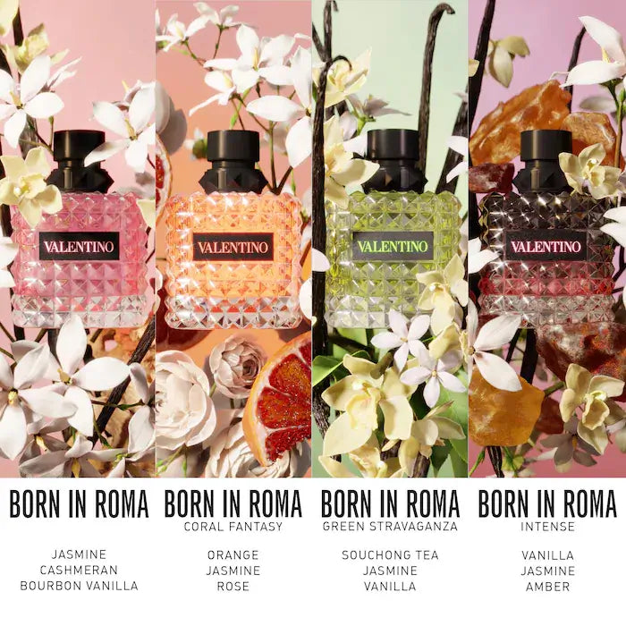 VALENTINO DONNA BORN IN ROMA INTENSE Eau de Parfum for Women with Vanilla and Jasmine Luxury Fragrance